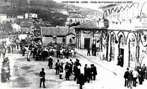 2626- Constantine - Gare - Visite Loubet - 1903